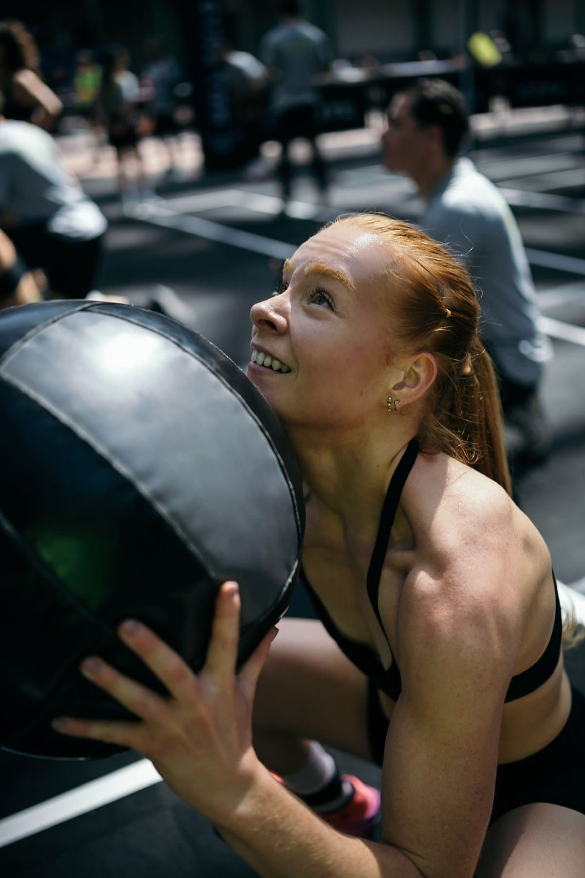 Wall balls en compétition Hyrox